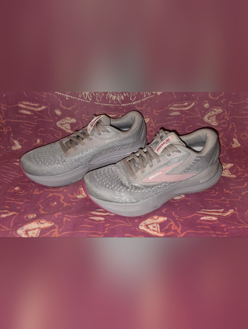 Brooks Women's Adrenaline GTS 24 Running Shoes 7/ Alloy White Zephyr Trainers